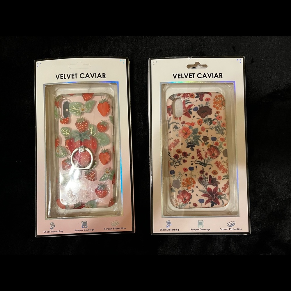 USED Two Velvet Caviar IPhone XS/IPhone X cases